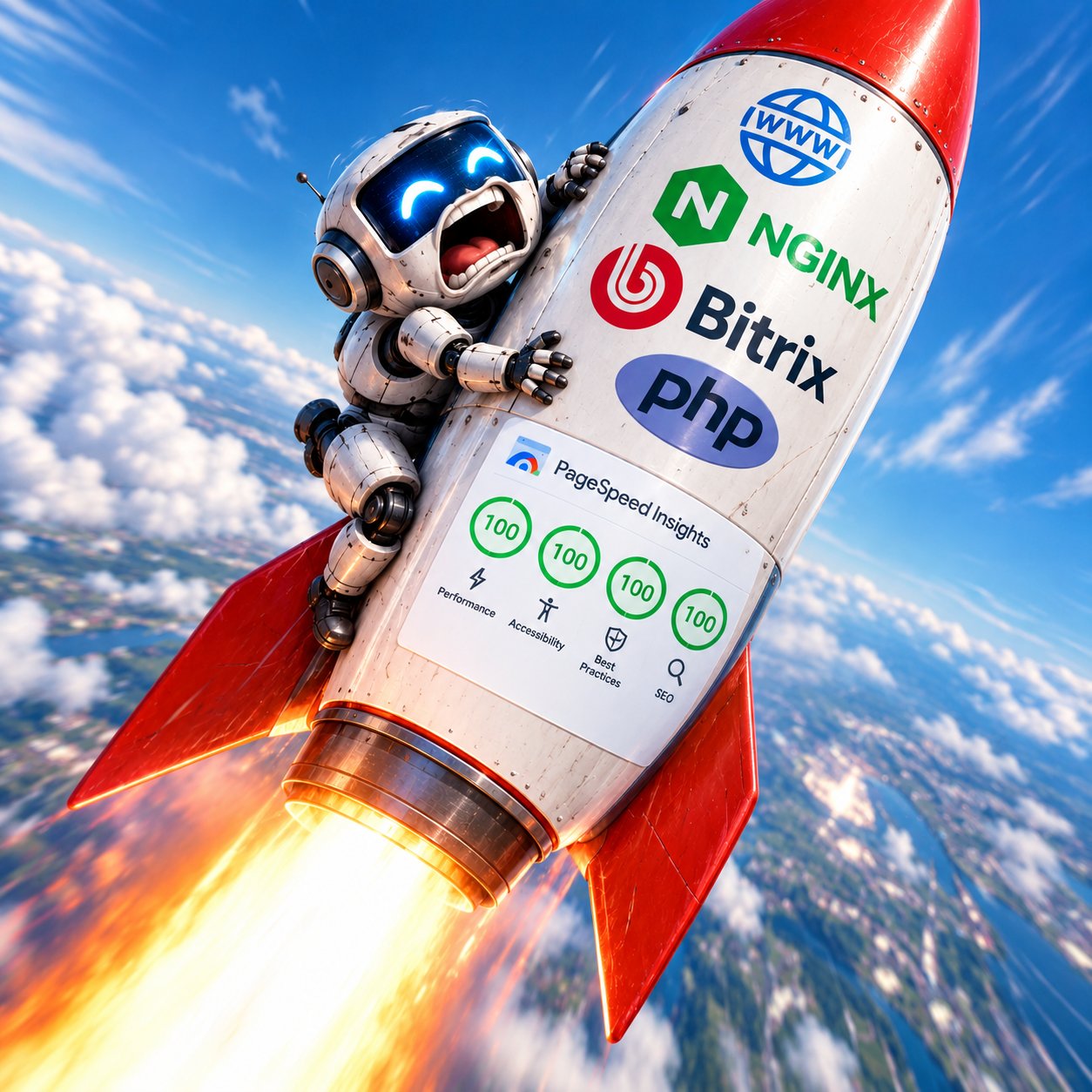 Как ускорить сайт на битрикс до 95 в PageSpeed