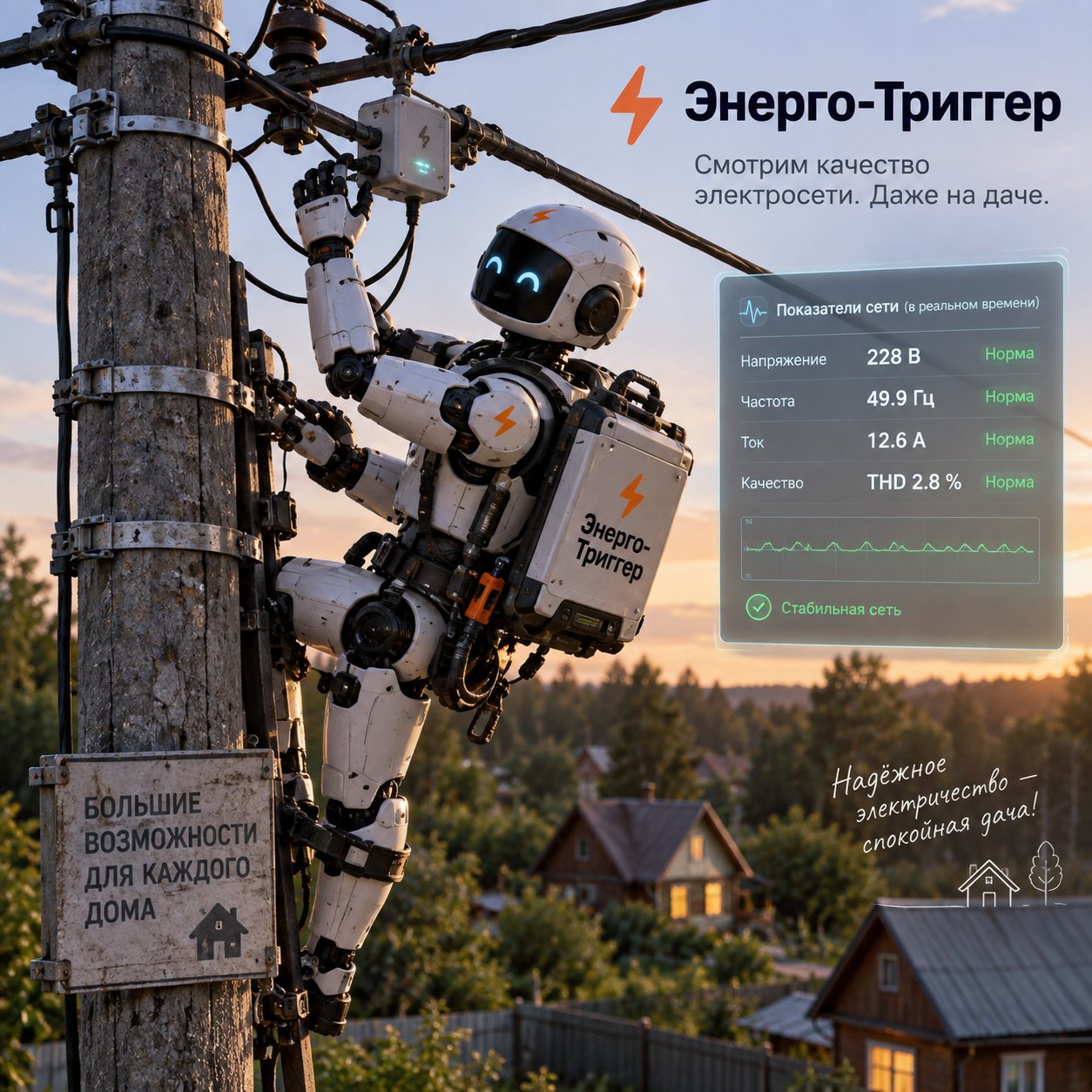 Сбор данных с центральной электросети для прогноза энергокри