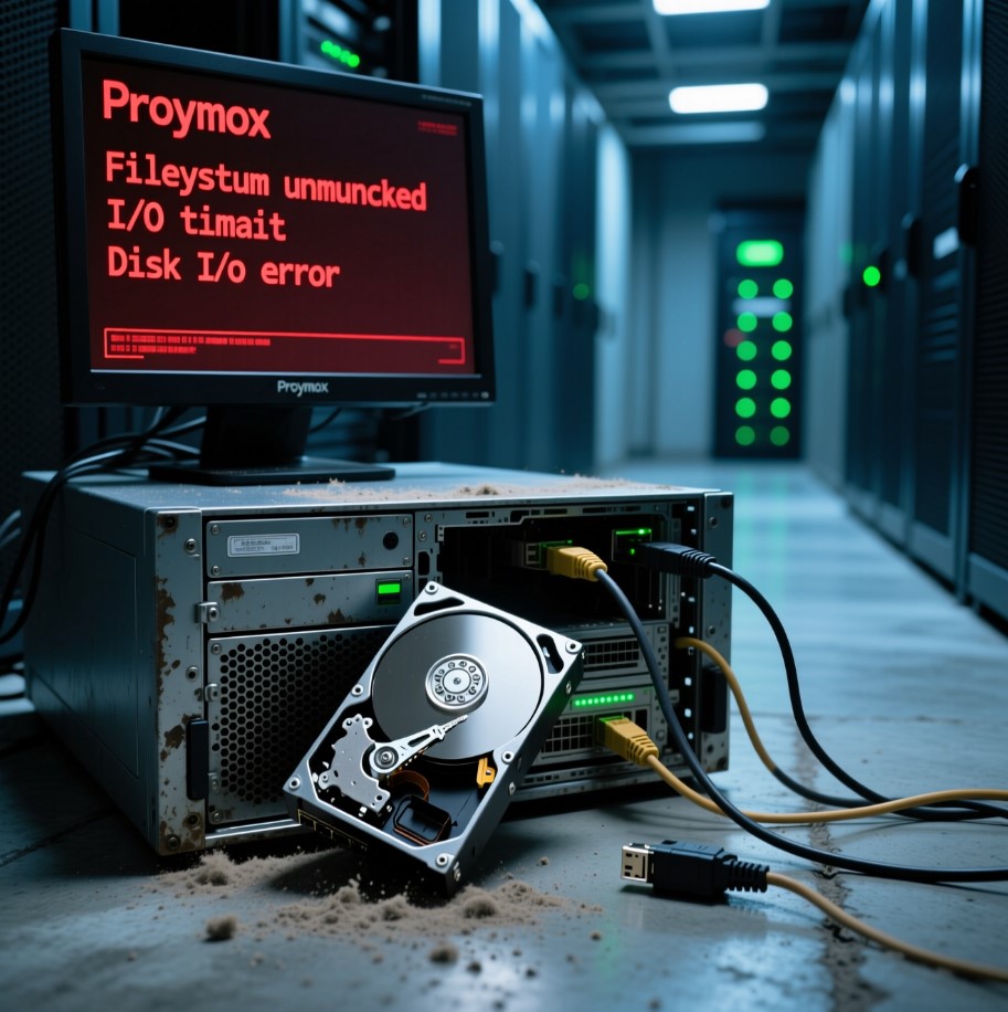 Proxmox сам отмонтировал data-диск? Причина не в железе, а в 