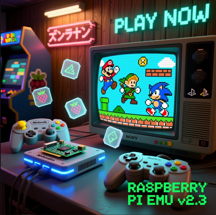 Ретро-приставка на Raspberry Pi 5 - эмулятор NES, SNES, PS1 