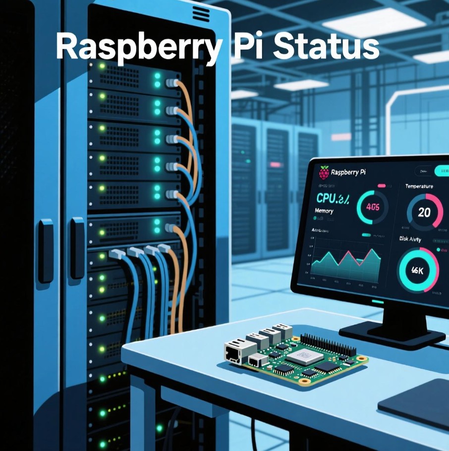про Мониторинг состояния Raspberry Pi (температура, CPU, память, диск)