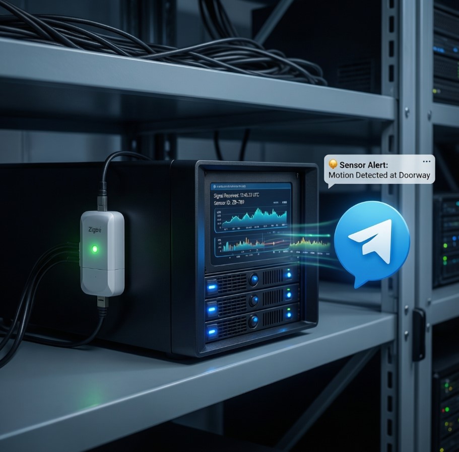 Реализация уведомлений о событиях IOT в Telegram и на емаил 