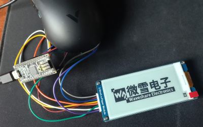 E-Ink экран OZ36A Waveshare 2.9 дюйма 296X128  SPI подключение ардуино