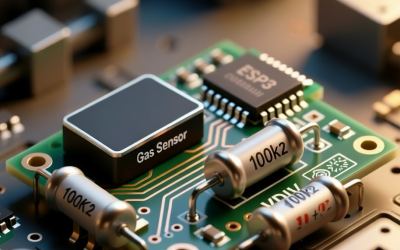 Делитель напряжения для газового сенсора MiCS-6814 и ESP32