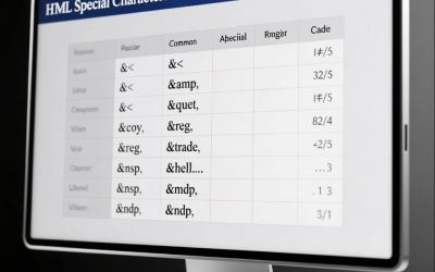 Таблица спецсимволов в html коде