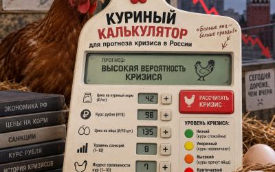 🐔 куриный калькулятор для прогноза кризиса в России ) 