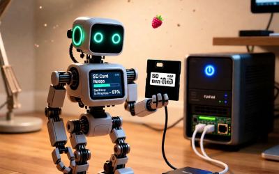 Как подключить сетевую папку и слить образ SD-карты с Raspberry Pi