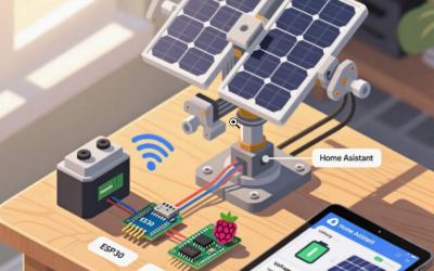 Система для слежения за солнцем для батарей на ESP32 + Raspberry Pi + Хомасистент