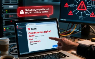 Почему Thunderbird ругается на сертификат, хотя он вроде свежий? И как это починить