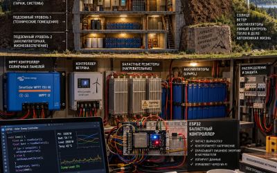 DIY: Солнечная станция + Ветряк + ESP32 Ballast Controller