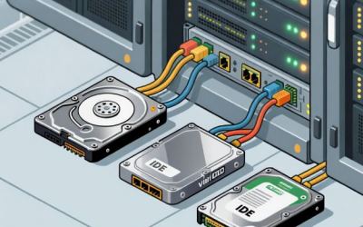 Как подключить физический диск к виртуальной машине: SCSI, IDE, SATA, VirtIO — что выбрать?