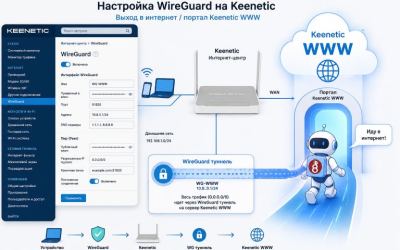 Настройка WireGuard на Keenetic для выхода в интернет